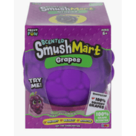 Crazy fun scented Smushmart Grapes Squishy not for consumption