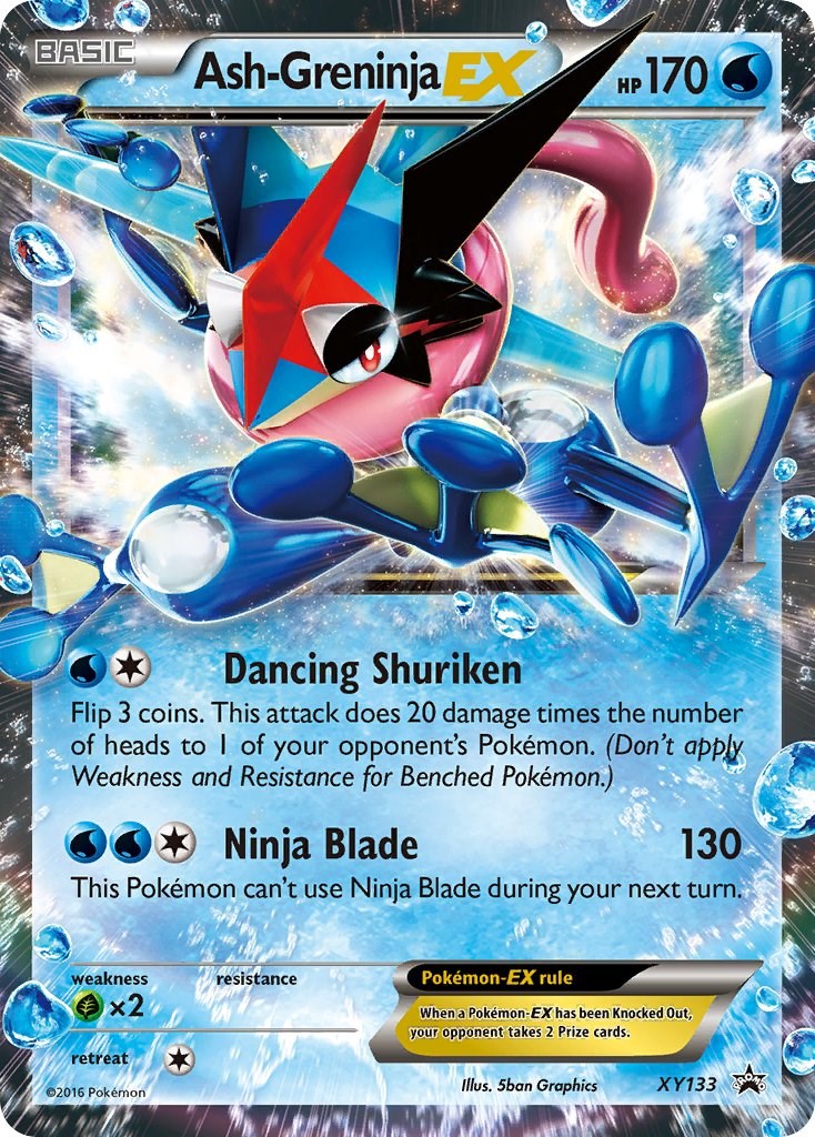 {Ash-Greninja EX - XY133 - {XY Promos - {PSA {8 - Cert 0015866004