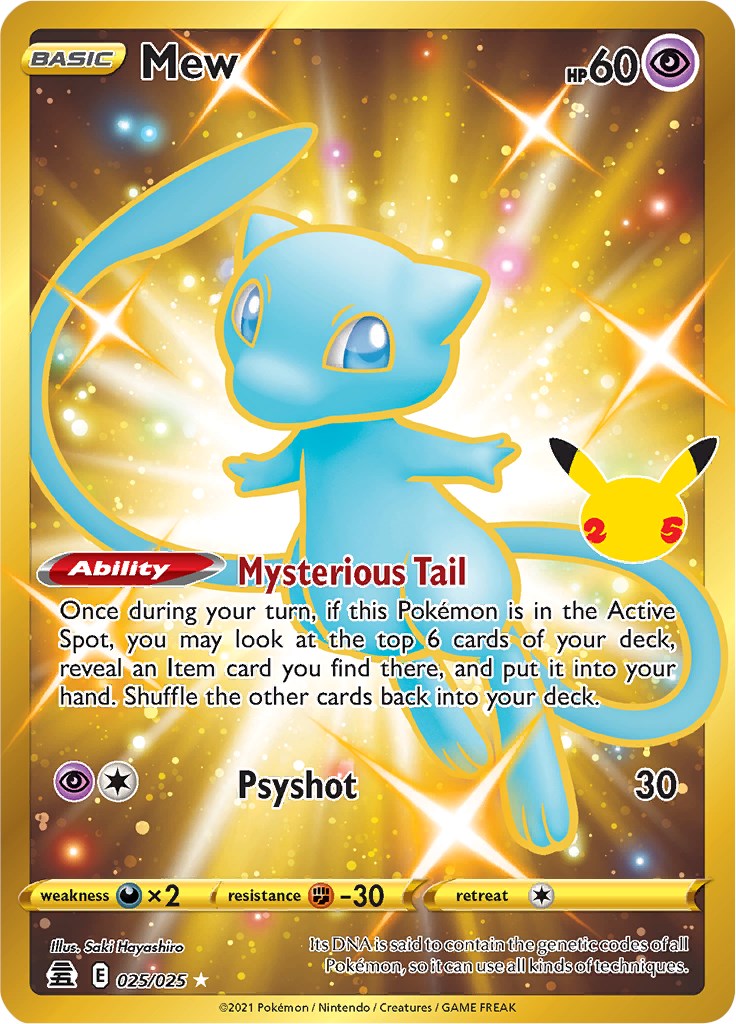 {Mew (Secret) - {Celebrations - {CGC {10 - Cert 0015866004