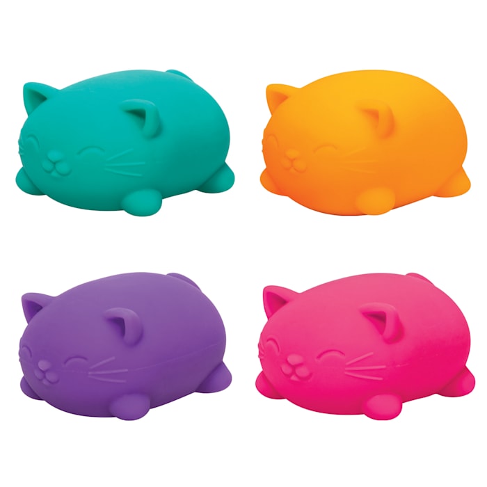 Nee Doh Cool Cats Squishy Fidget Ball  Novelty Toy  Multiple Colors  Children Ages 3+