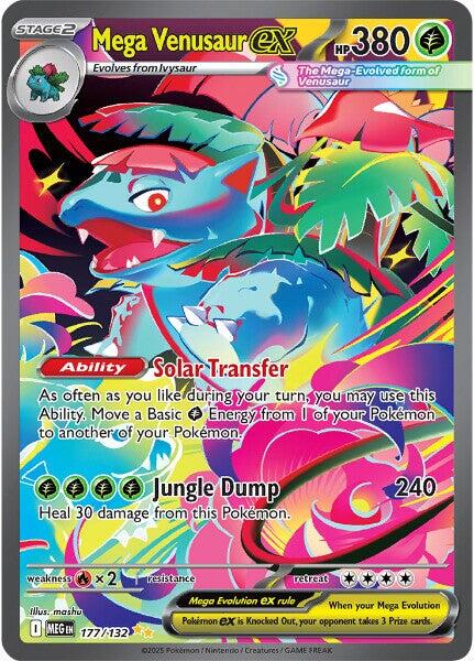 {Mega Venusaur ex - 177/132 - {ME01: Mega Evolution - {PSA {10 - Cert 0015866004