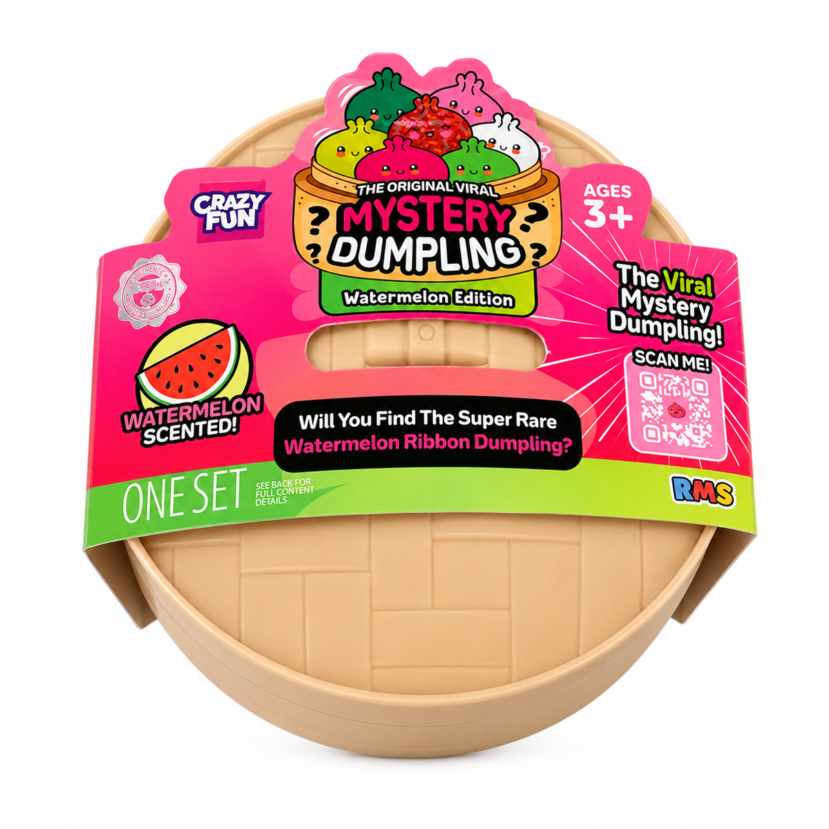 Mystery Dumpling RMS Toy Kids Pink New Watermelon Scented Squishy Rare