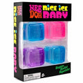 NeeDoh Nice Ice Baby 4-Pack Mini Cubes Authentic Squishy Fidget Stress Toy