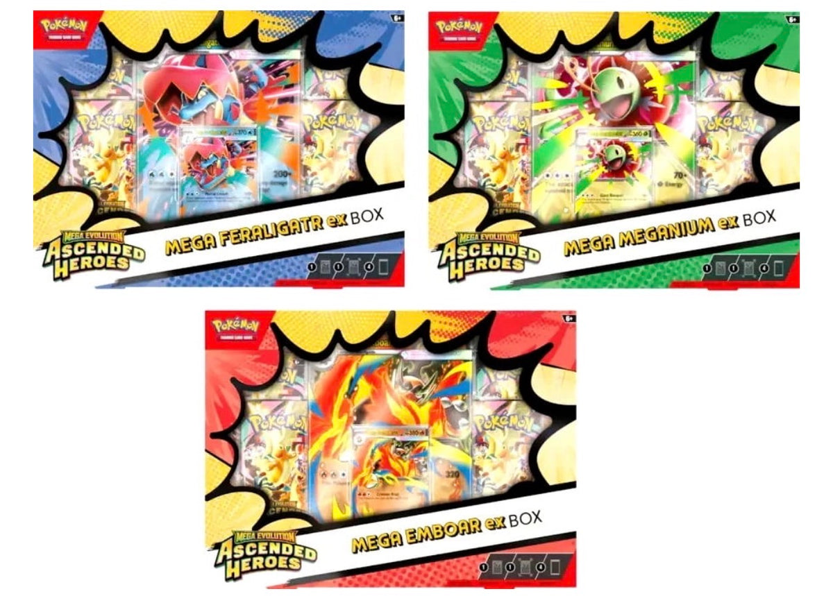 Ascended Heroes Mega Feraligatr EX Box (Back)