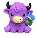 New Sunny Days Squeeezy Purple Highland Cow Squishy Toy 3+ Viral Fidget Squeeze