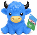 Squeeezy Highland Cow BLUE 4.5-Inch Squeeze Toy