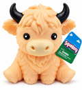 Squeeezy Highland Cow TAN 4.5-Inch Squeeze Toy