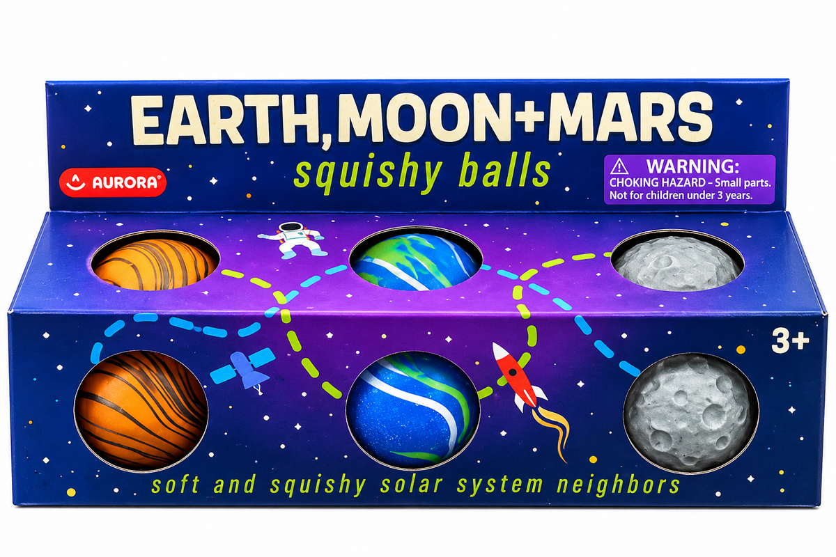 Earth, Moon + Mars Squishy Balls UPC