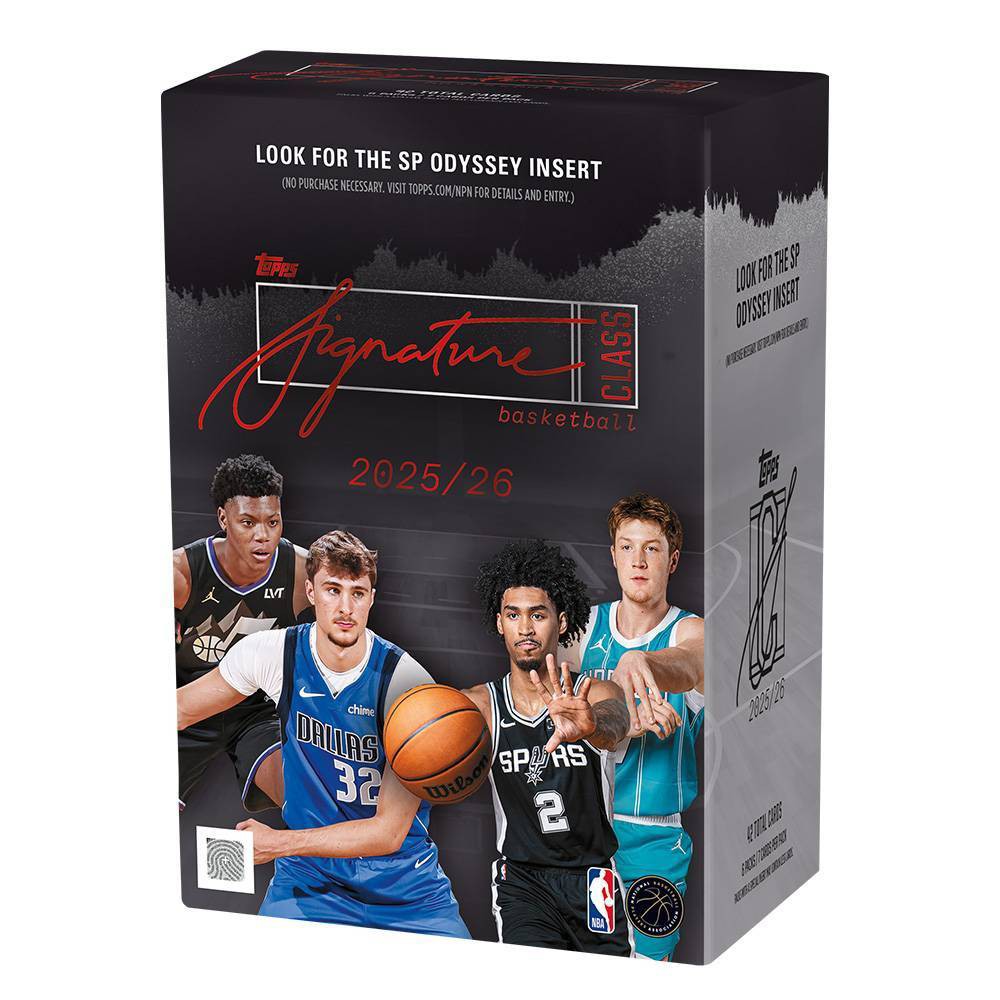 2025-26 Topps NBA Signature Class Basketball Trading Card Value Box