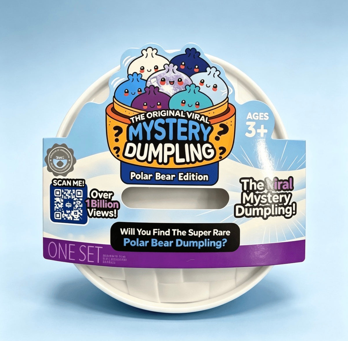 Sealed Authentic RMS Mystery Squishy Dumpling Super Rare Polar Bear Dumpling