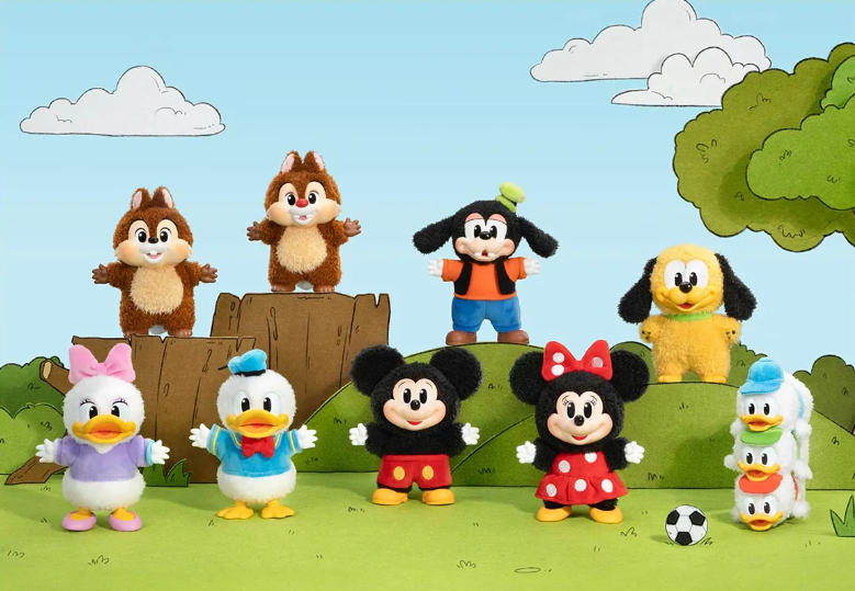 Pop Mart Mickey Family Cute Together Keychain Series Figures
