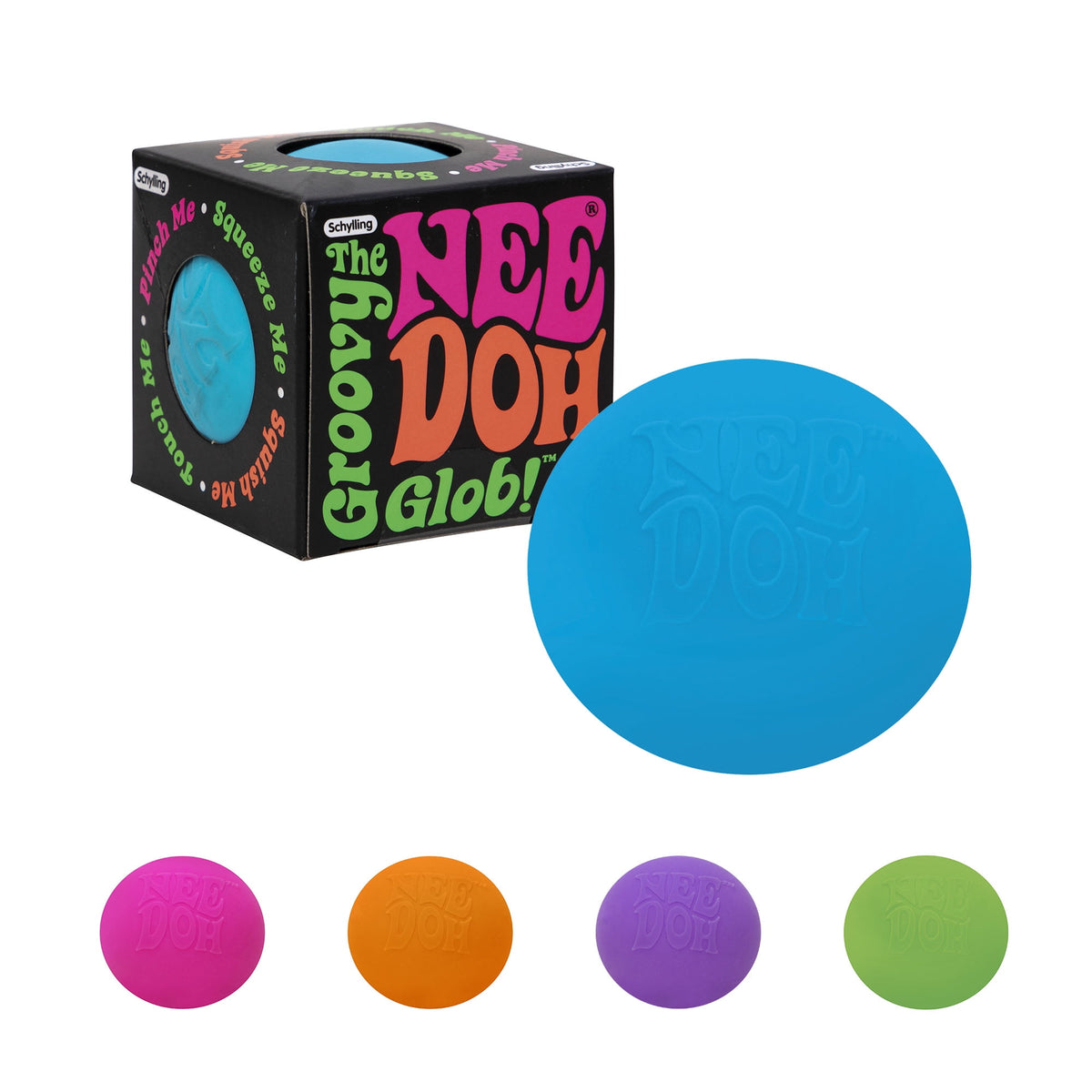 Nee Doh Groovy Glob Squeeze Novelty Toy  Colors Vary  Children Ages 3+