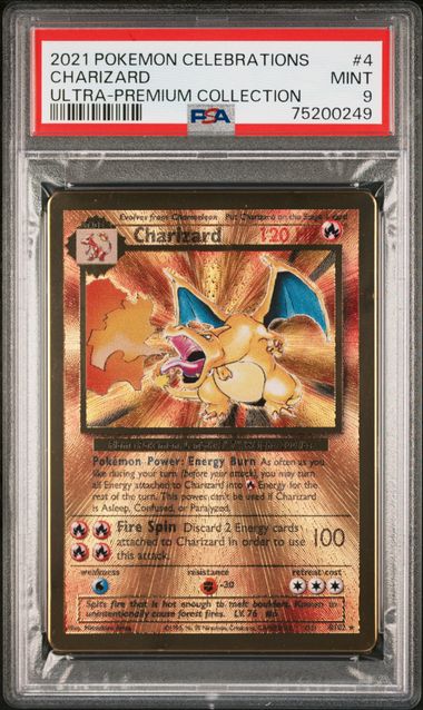 Charizard (Celebrations Metal Card) - (4/102) - {PSA {9 - Cert 0015866004