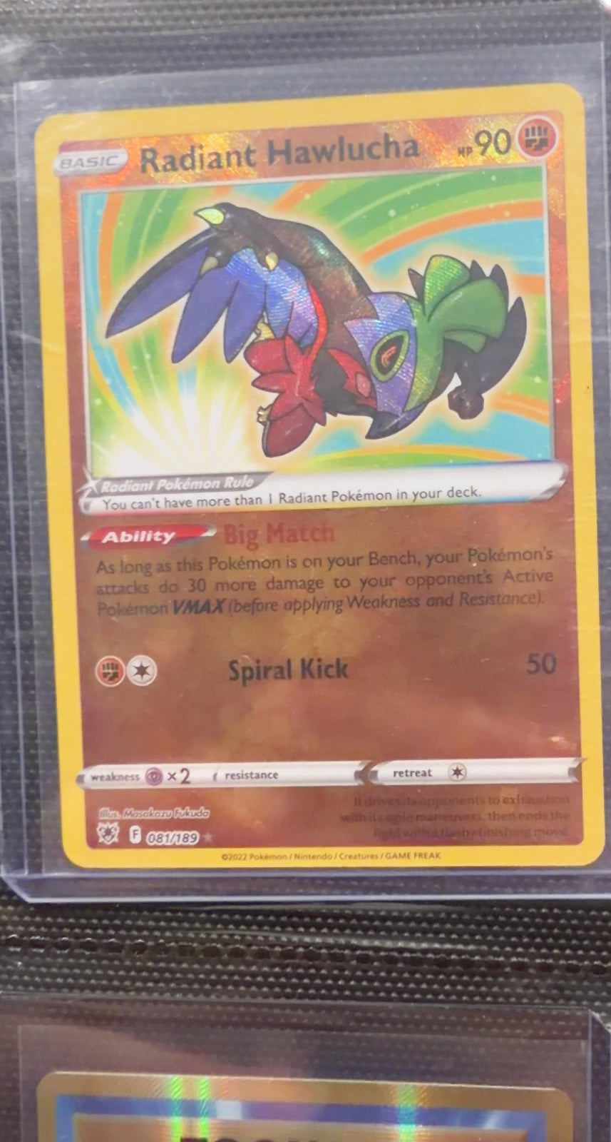 Radiant Hawlucha | Near Mint / English / Holofoil