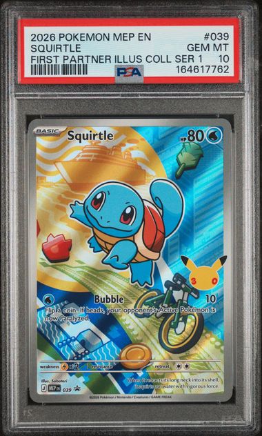{Squirtle - 039 - {ME: Mega Evolution Promo - {PSA {10 - Cert 164617762