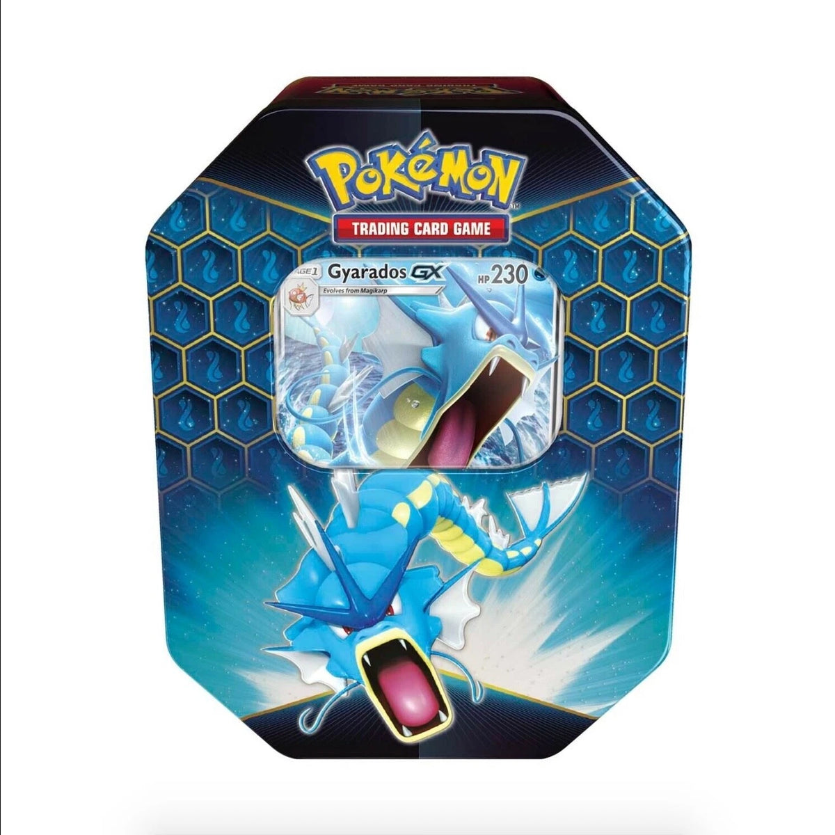 Pokemon TCG Hidden Fates Gyarados GX Tin SEALED